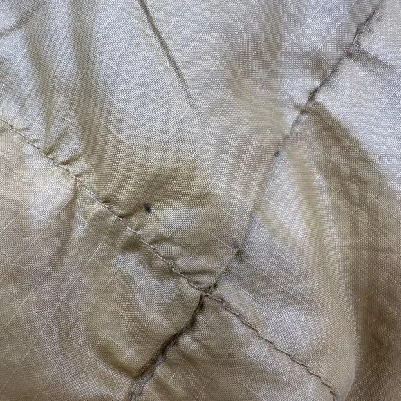 Vintage Eddie Bauer USA 1970s Honey Gold Goose Down Quilted Jacket Coat Size S - Picture 9 of 10